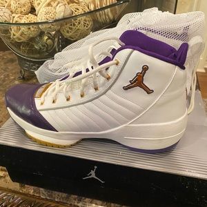 Authentic Jordan 19 LA Lakers Colors
